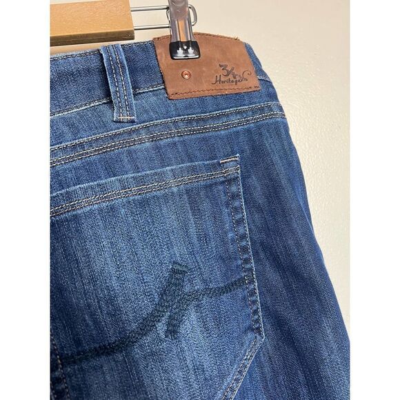 34 Heritage Courage Jeans Courage Mid-Rise Straight Jeans Sz. 38x32 - Picture 5 of 8